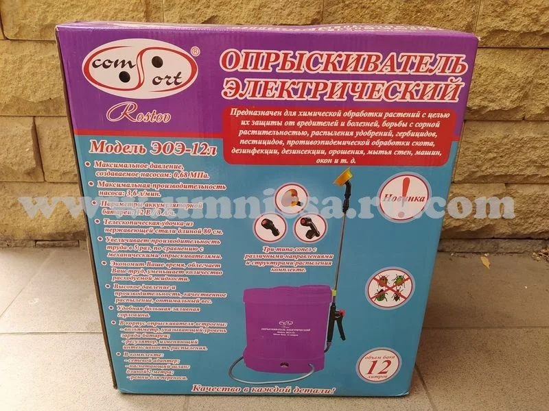 Опрыскиватель аккумуляторный Comfort ЭОЭ-12л с регулятором мощности | Дом и сад