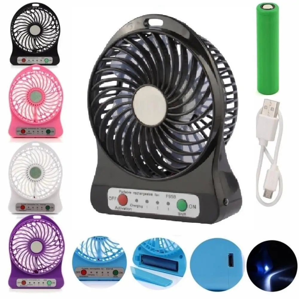 3 ступенчатый заряженный настольный USB мини Портативный вентилятор прочный