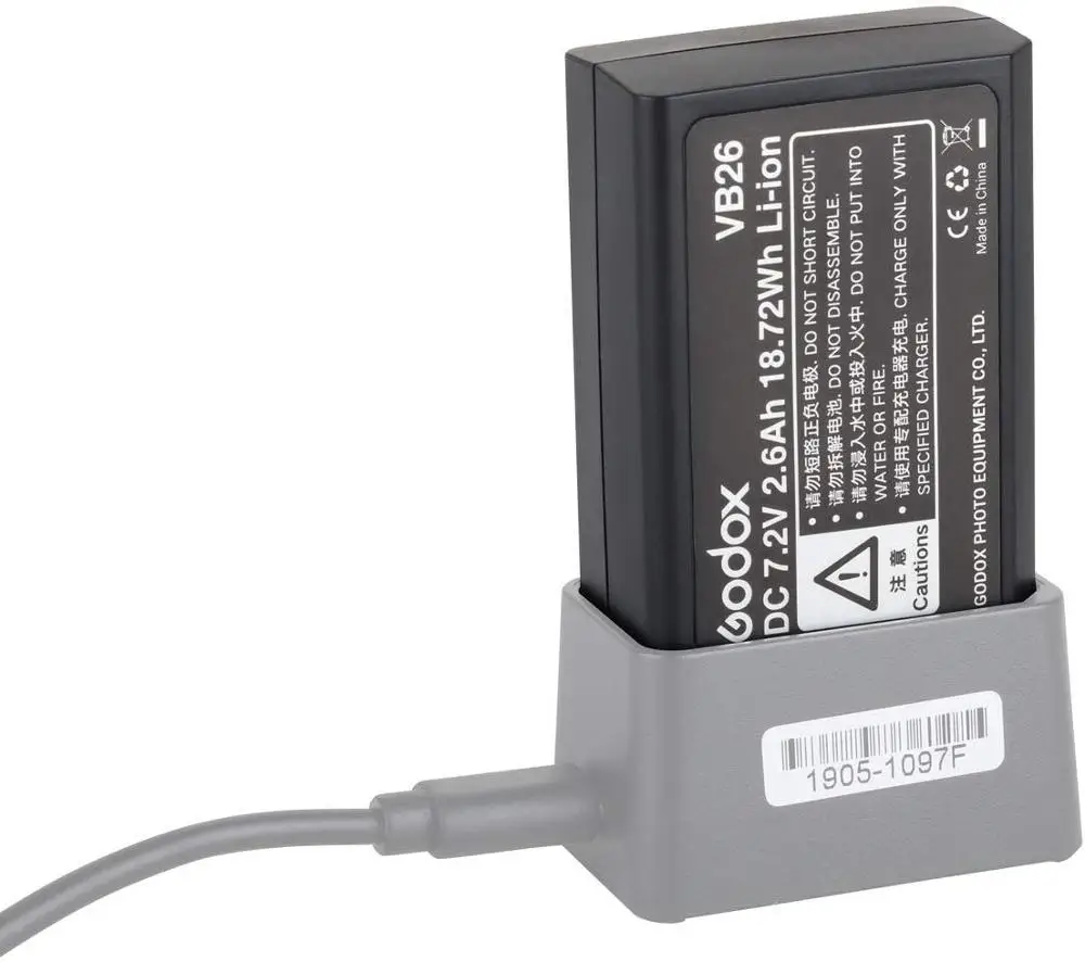 Godox VB26 DC 7 2 V 2600mAh литиевая батарея для V1 C/N/S/O/F Flash|Фоллоу фокус| |