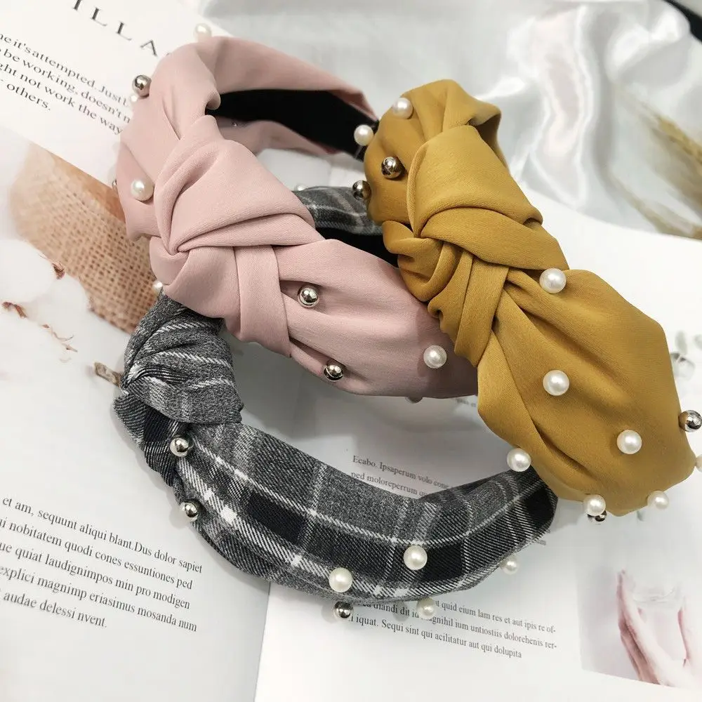 Женская повязка на голову с узлом 1 шт.|Заколки для плетения кос| |