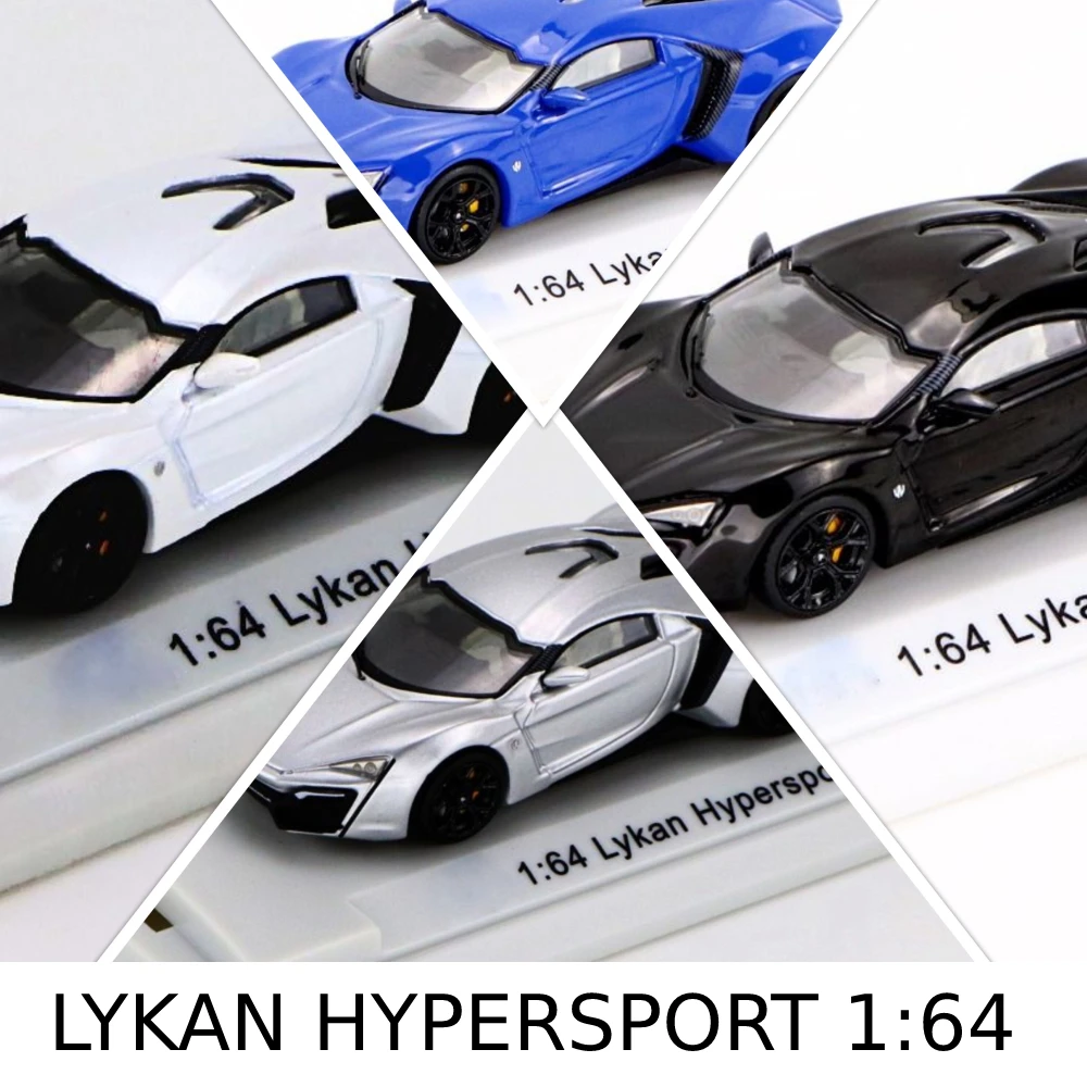Supercoche de aleaci&oacute;n LYKAN HYPERSPORT, modelo nuevo en caja, Colecci&oacute;n 1/64-0