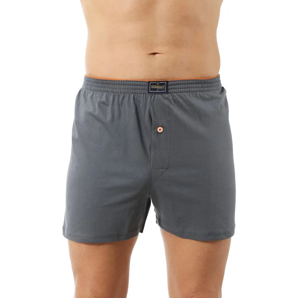 6 pcs Mens Underwear Boxer Shorts Casual Cotton Sleep Underpants Quality Plaid Loose Comfortable Homewear Panties - OZKAN