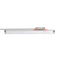 24v 570 1020 linear optical ruler grating ruler for plc with resolution of 0 005mm voltage output signal a b phase pulse output