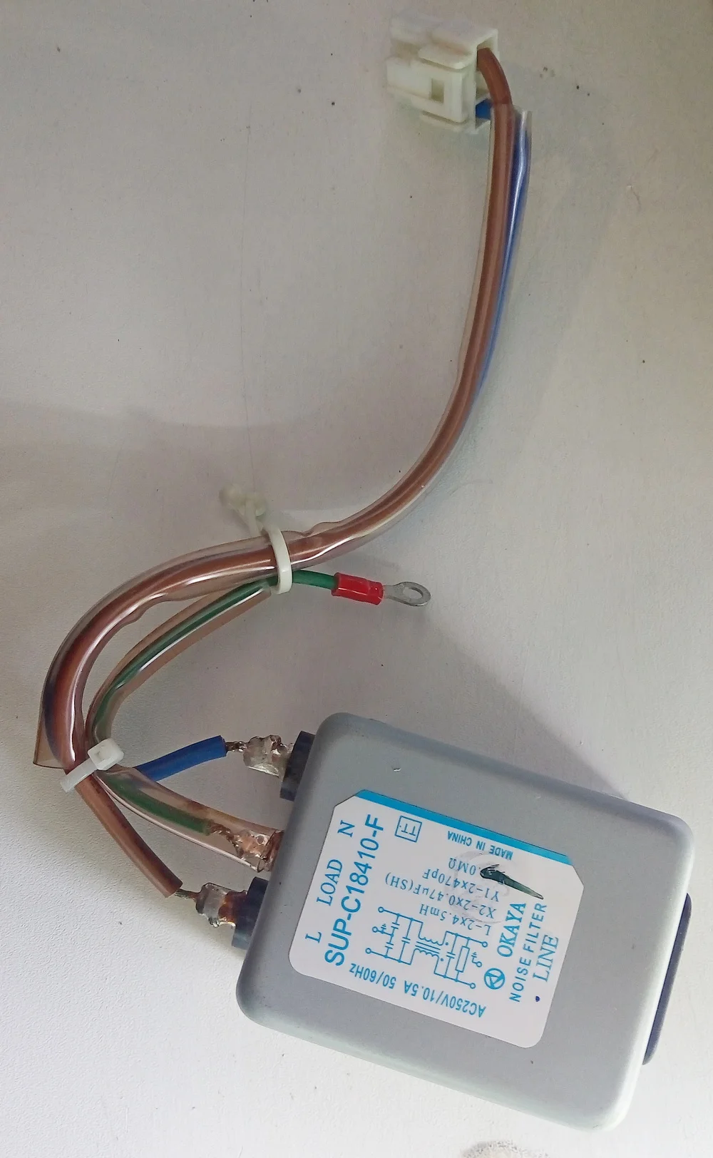 Фильтр сетевой SUP-C18410-F noise filter ac250v 10.5A 50/60Hz | Электроника