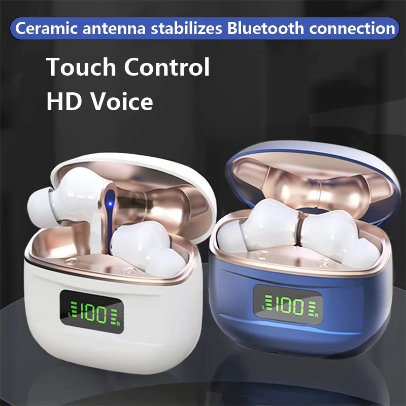 Bluetooth наушники беспроводные с микрофоном стерео Спортивная гарнитура Type-C