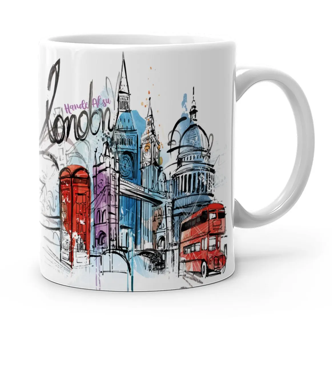 

Personalized London Design White Mug Cup-4