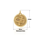 Круглый кулон в форме змеи, золотое ожерелье в форме диска с монетами, кулон в форме змеи с микрозакрепкой, блестящее ювелирное изделие в форме змеи