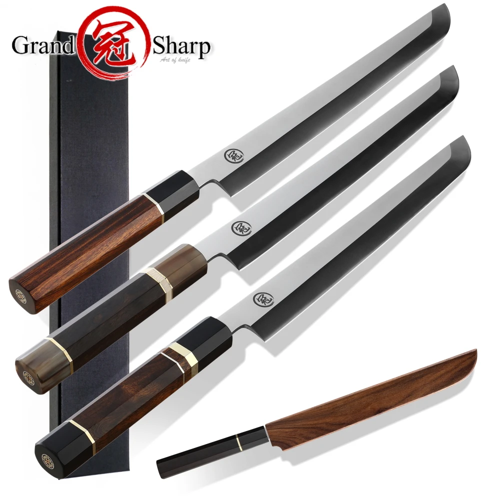 

Premium Japanese Kitchen Knife Sakimaru Chef Knife 8cr18mov Steel Tuna Sashimi Cutting Tool Saya Scabbard Gift Box Dropshipping