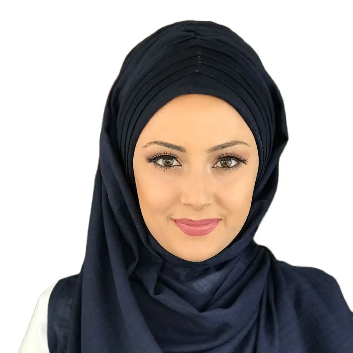 

Исламская мода, модель 2021 года, модный головной убор одинакового размера, берет, готовая шаль, шарф, блестящая темно-синяя практичная шаль