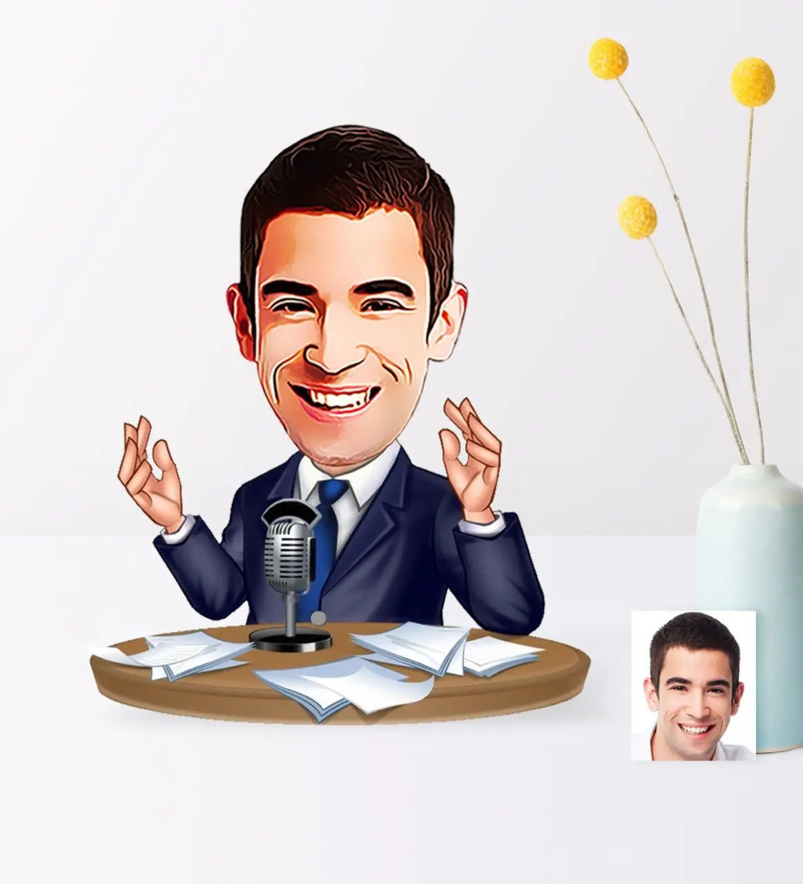 

Персонализированный мистер газетер сервер мультфильм Деревянный безделушка-1 надежный современный простой подарок специальный дизайн хор...