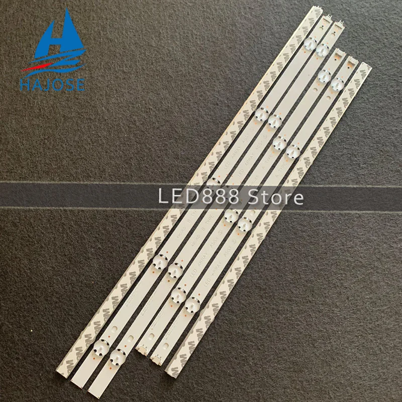 6 шт. светодиодный подсветка полосы для LG 49UJ630 49LJ614V 49UJ634V 49UJ701V 49UJ670 49UJ651V 17Y 49LJ61 49LH61