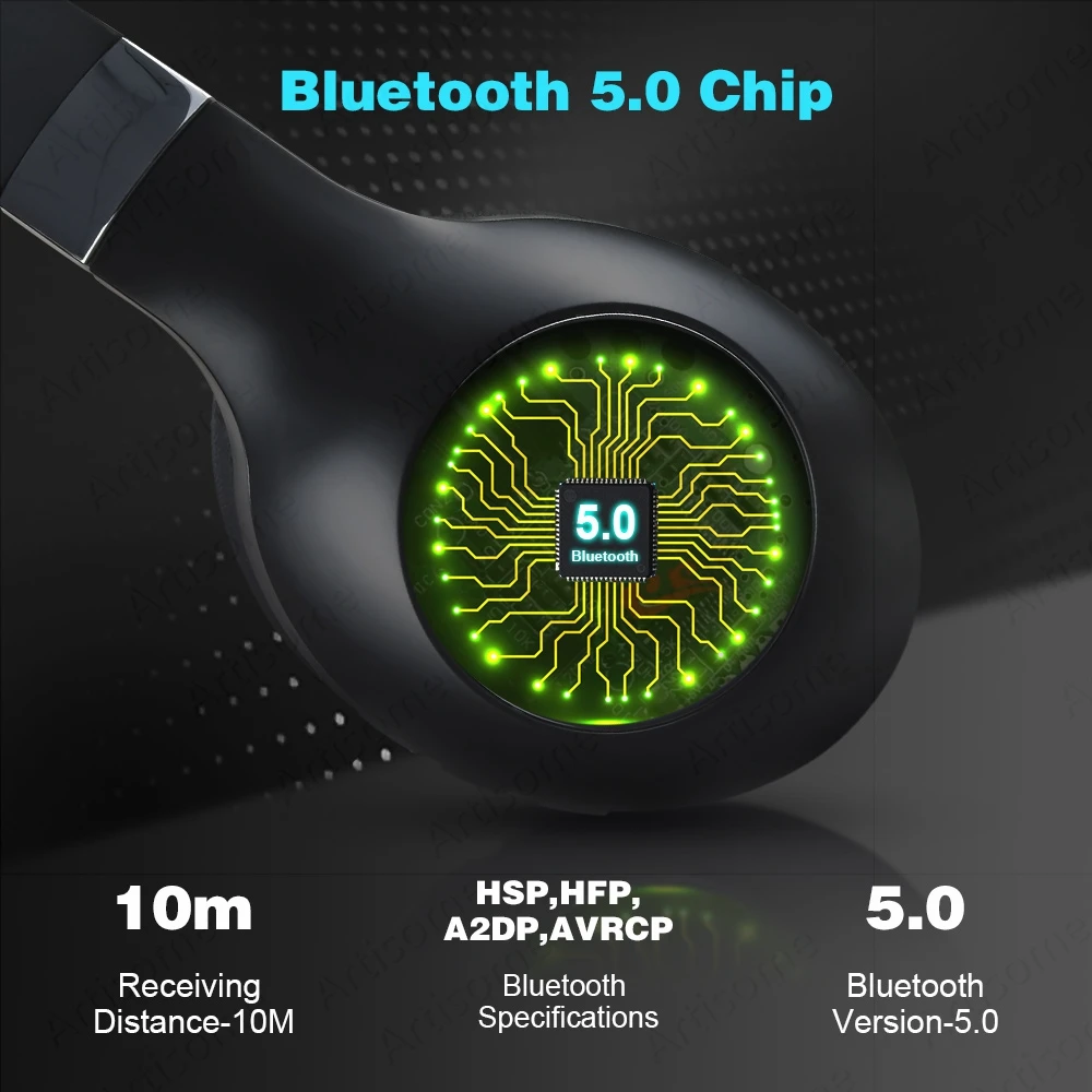 Беспроводные Bluetooth наушники ANC игровая гарнитура с активным шумоподавлением для