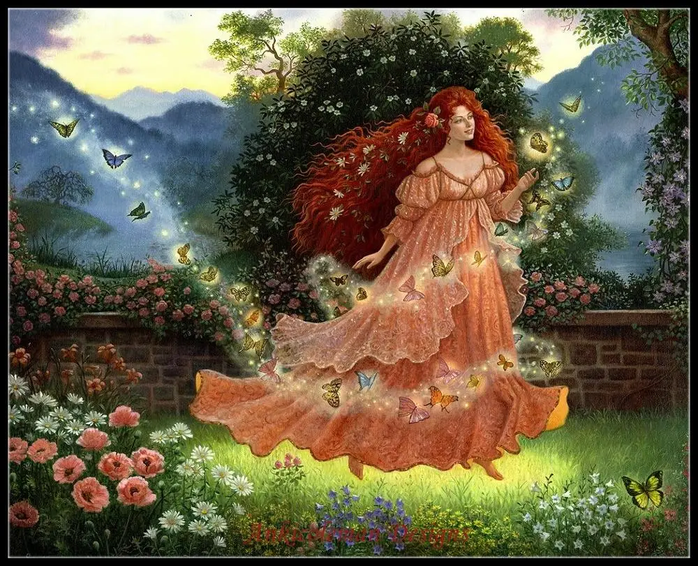 

Embroidery Counted Cross Stitch Kits Needlework - Crafts 14 ct Aida DIY Arts Handmade Decor Oil painting - Summer Fairy