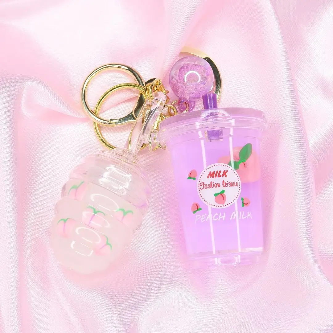 Листы Amazon блеск для губ жидкий акриловый брелок детей сделай сам цепочка ключей