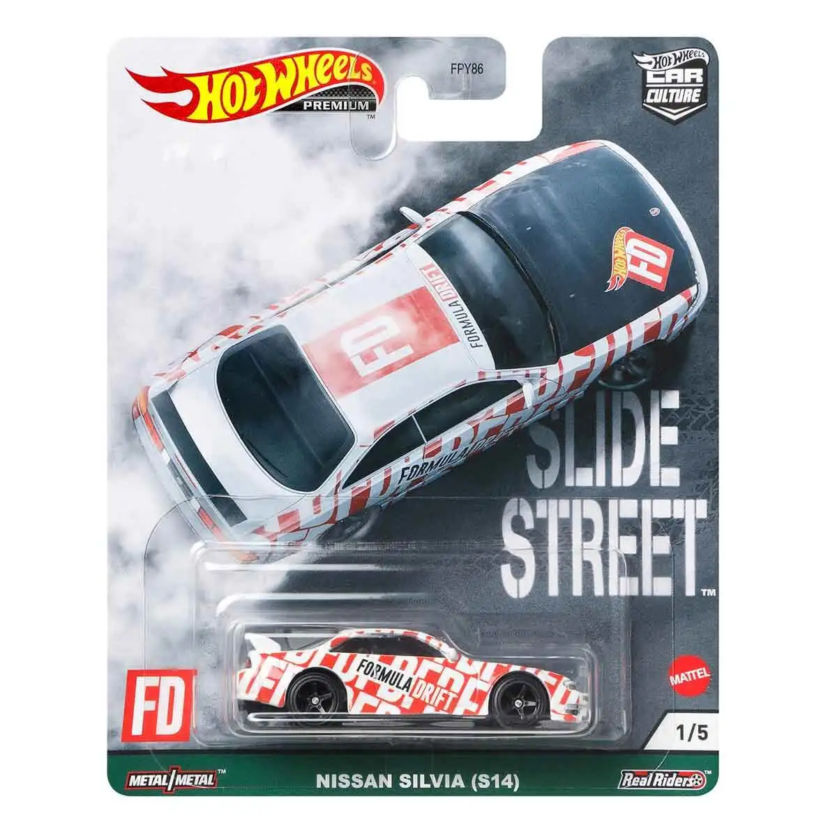 Металлический Чехол Hot Wheels Premium Slide Street Car Culture - Pandem Subaru BRZ Toyota GR Supra Nissan Silvia Ford Mustang RTR