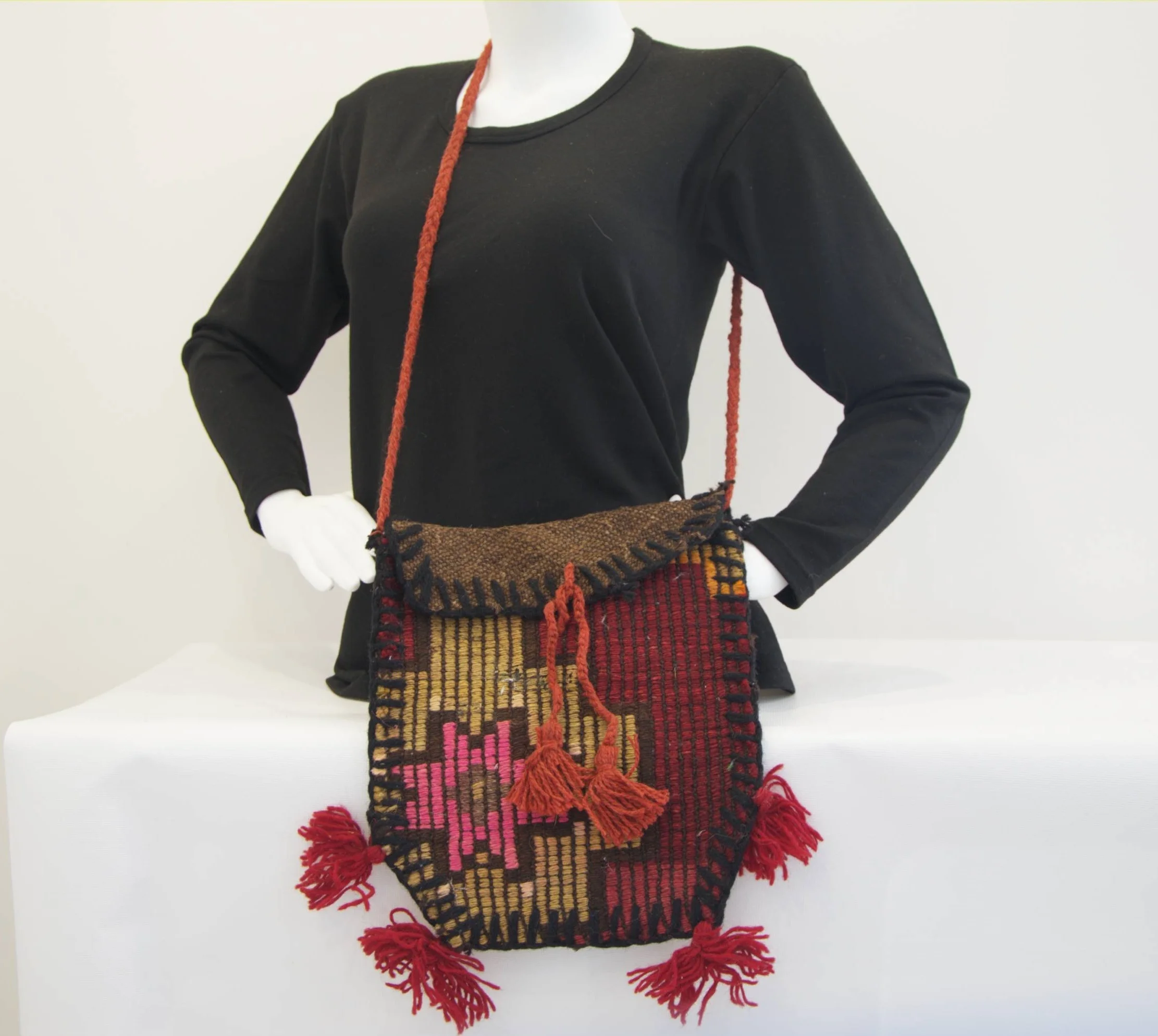 

Handmade Turkish Multicolor Heybe Kilim Saddlebag Crossbody Bag Turkish Kilim Bag Shoulder Kilim Bag Rug Bag Oriental Bag