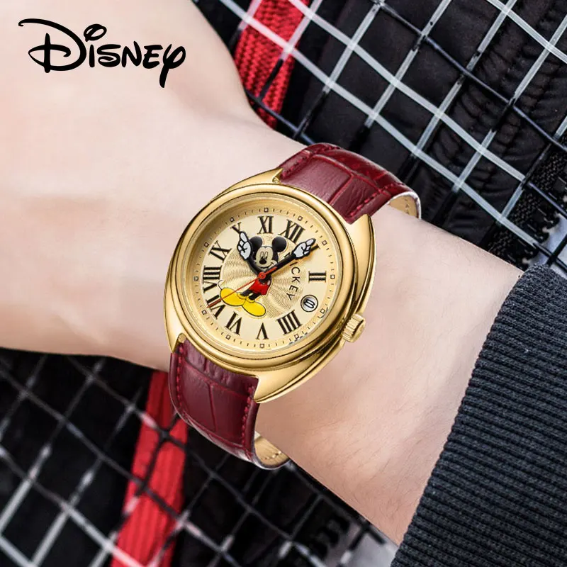 Часы наручные Disney женские кварцевые модные японские водонепроницаемые с 3D
