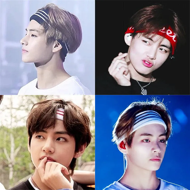 

1pcs Bangtan Boys Knitting Elastic Yoga Hair Bands Headband Bandana JIMIN JIN SUGA Fans Collection