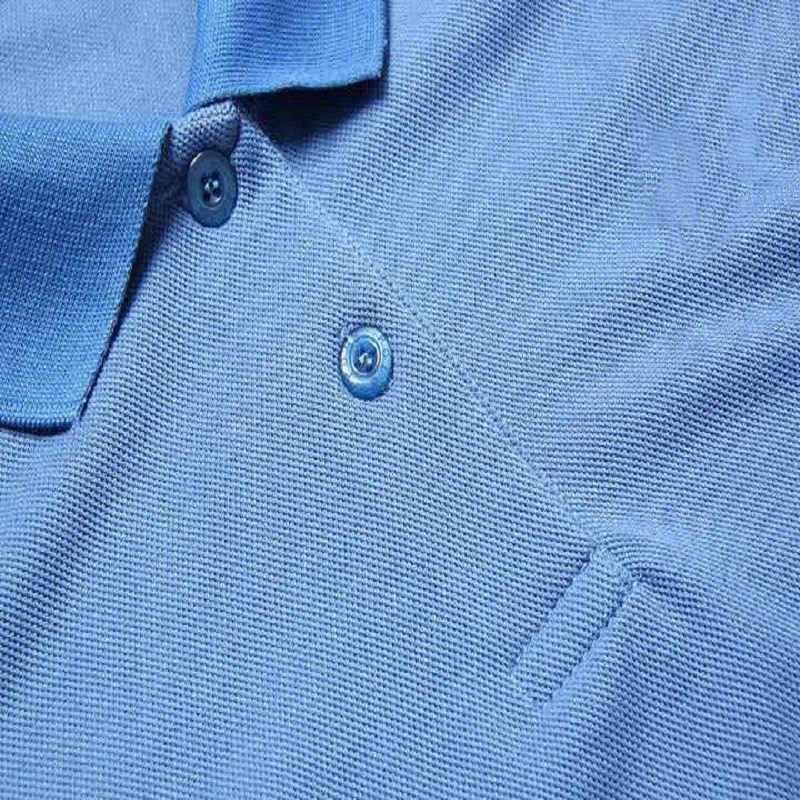 Рубашка-поло мужская однотонная хлопок короткий рукав Повседневная модная с