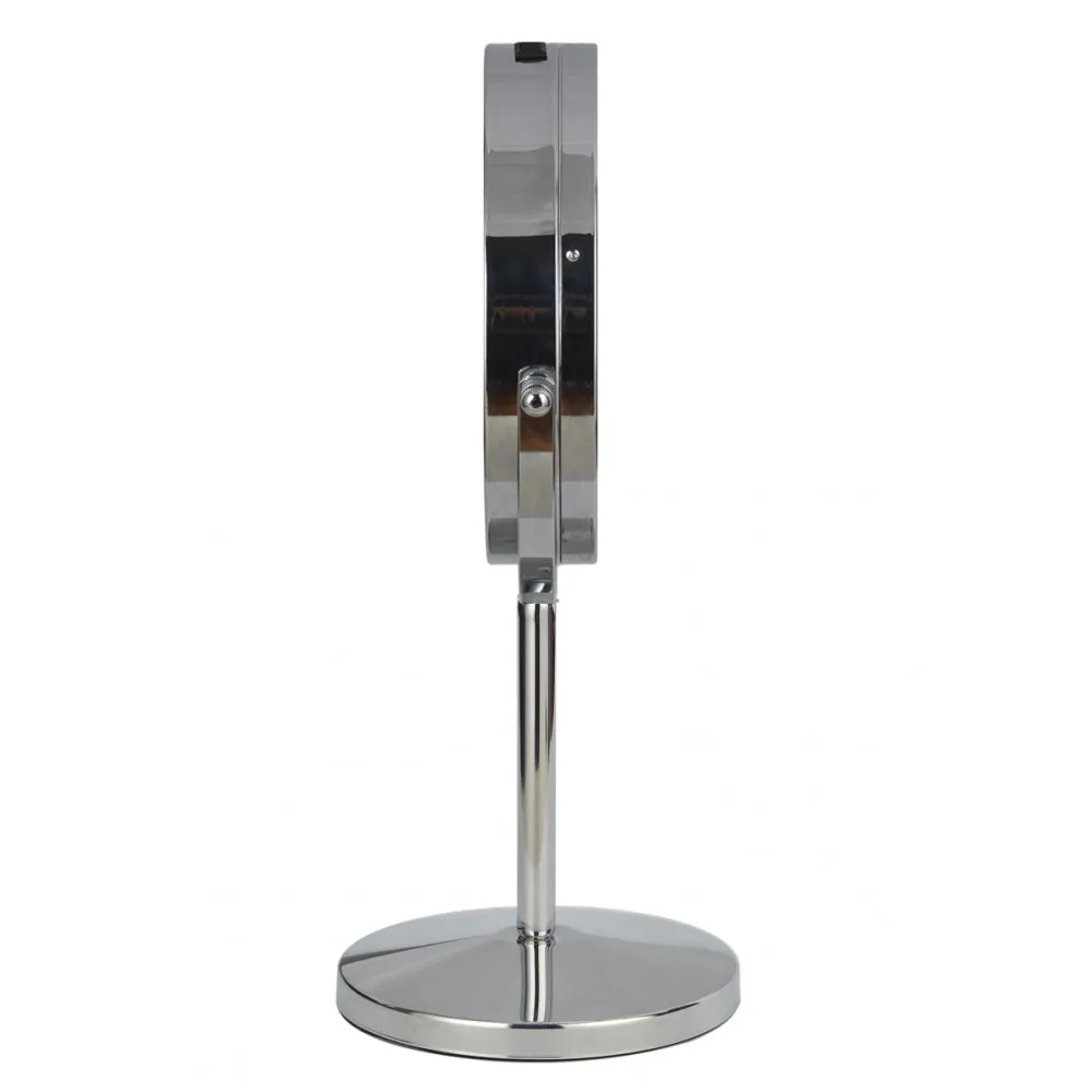 Зеркало косметическое PLANTA PLM-1625 Chrome 2х стороннее яркая LED подсветка поворот 360°