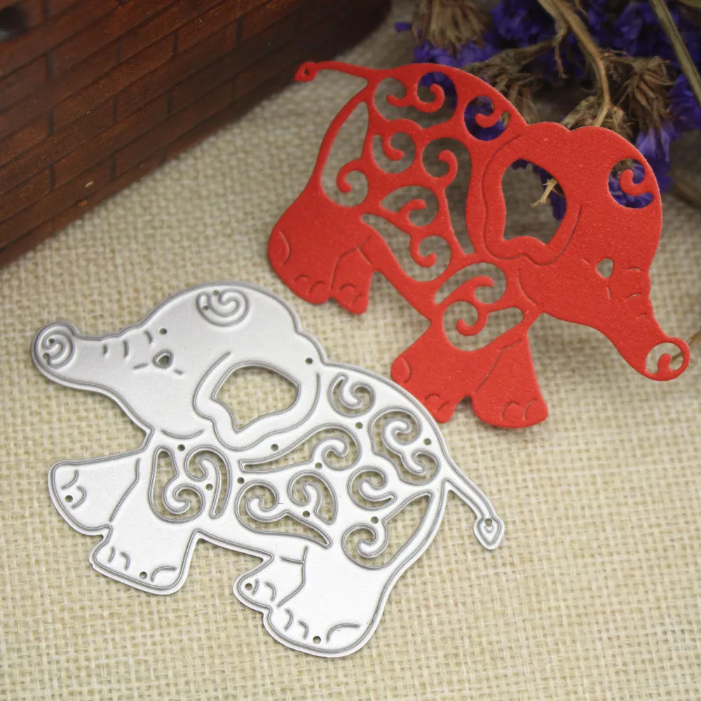 Детские Слоники для резки металла трафареты DIY скрапбукинга альбом бумажные