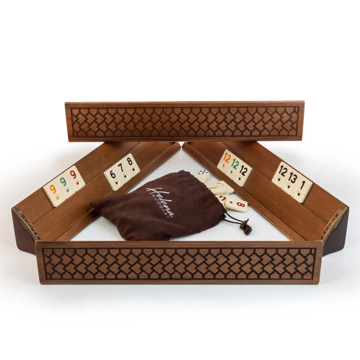 Ofroad 2 4 человек сплошной натуральное дерево ручная работа Okey Семья рамми