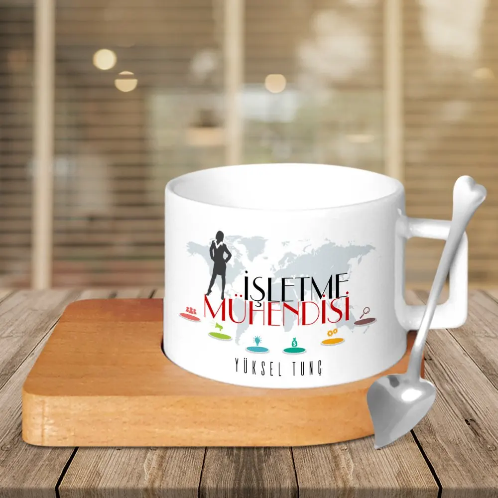 

Personalized Professional Business Engineer Wood Altlıklı Ceramic Cup-2