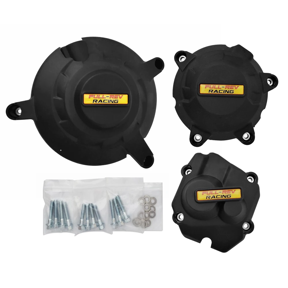

Full Rev Racing Engine Case Guards Protectors Cover For Kawasaki Ninja ZX-10R 2011 – 2019 Black