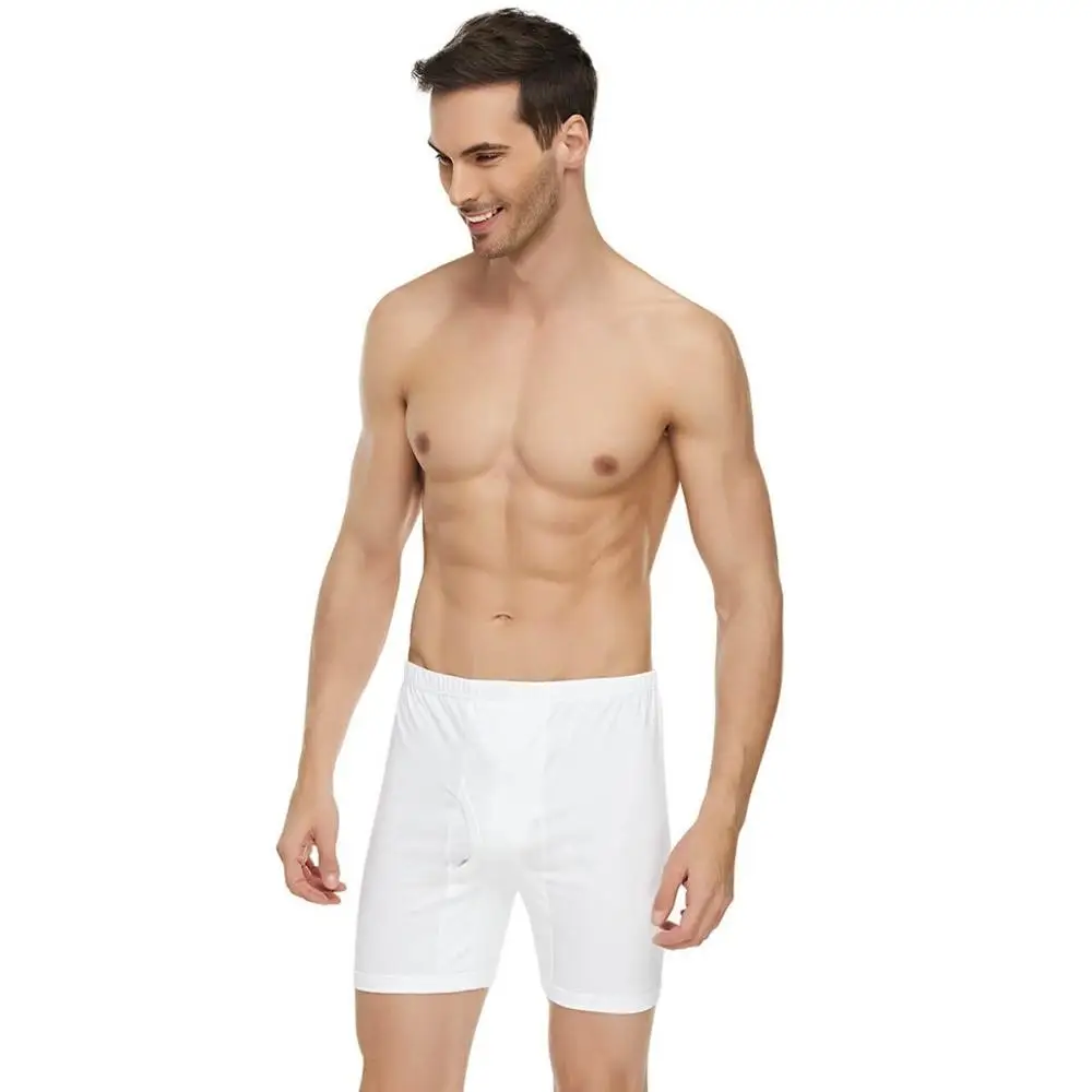 Long Briefs Boxer for Men Comfortable Soft Underwear Underpants WHITE COTTON Fabric SET OF 5/10 Famous Turkish Product