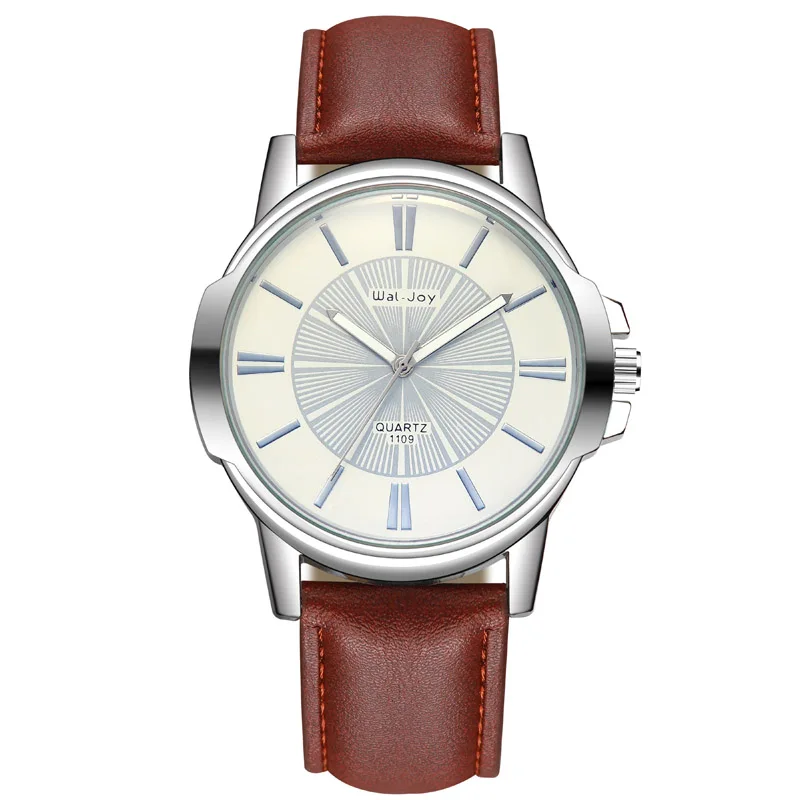 WJ-8103 Wal-Joy reloj hombre 2019 новые модные мужские часы ведущей марки кожаные кварцевые