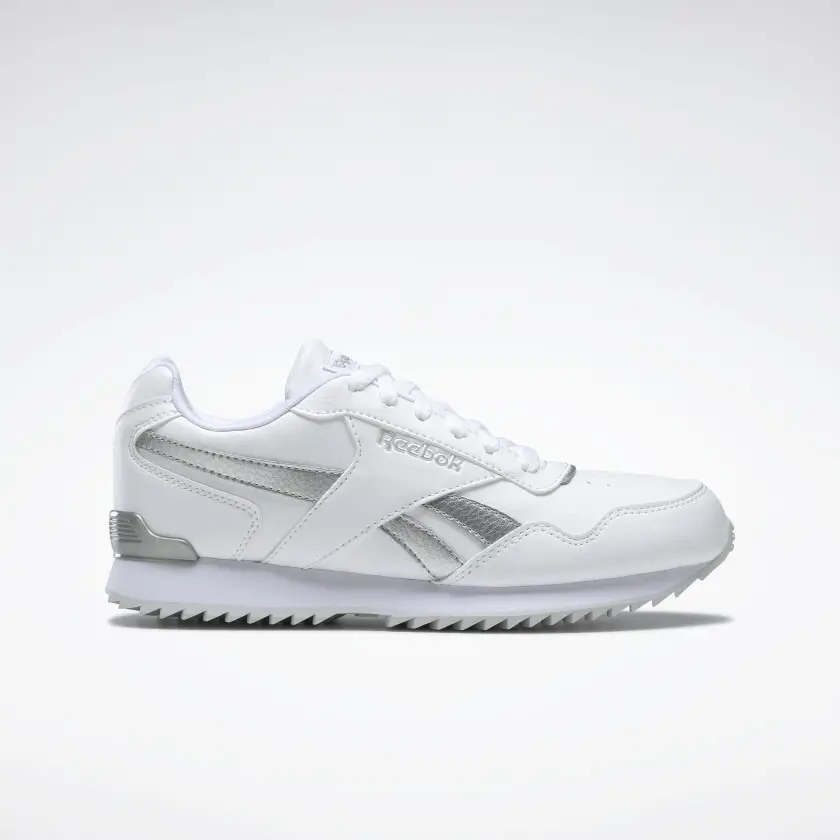 Кроссовки REEBOK, ROYAL GLIDE RIPPLE, H04989, для мальчиков и девочек,  повседневные, белый цвет, Серебристый Логотип, на шнуровке - купить по  выгодной цене | AliExpress