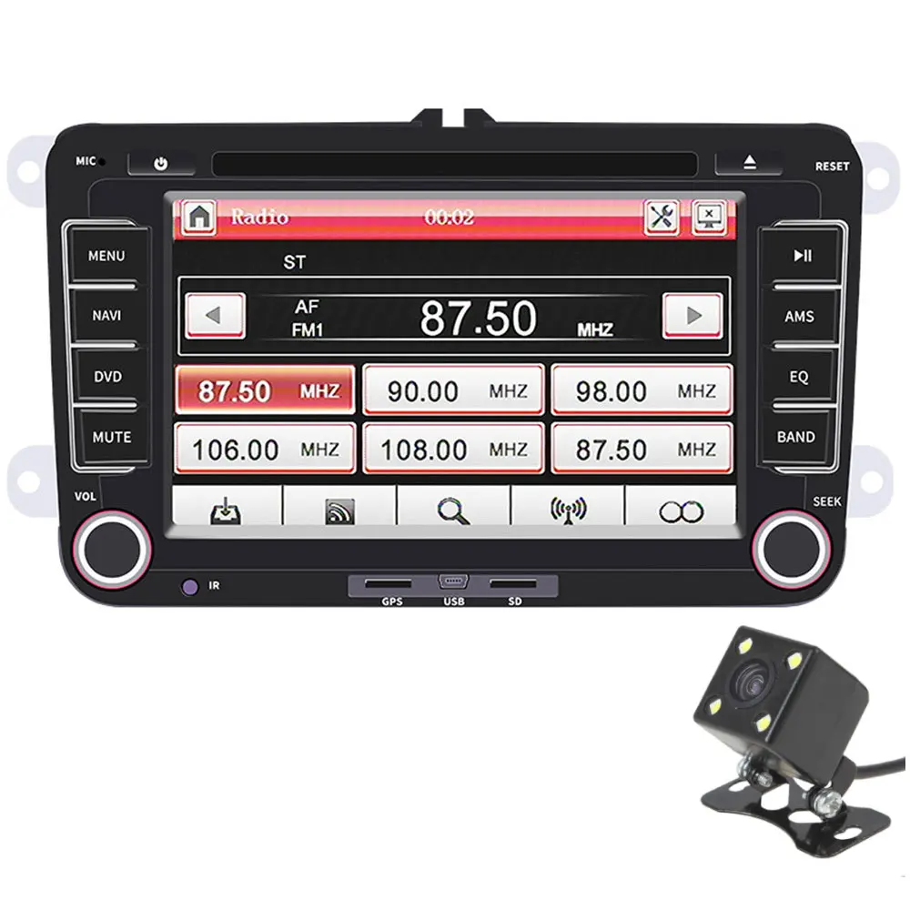 with Backup Camera " автомобильный DVD Радио мультимедийный плеер авторадио для Volkswagen Polo Golf 5 Passat b6 b5 SEAT leonTiguan Skoda Octavia с камерой - Цвет: with Backup Camera