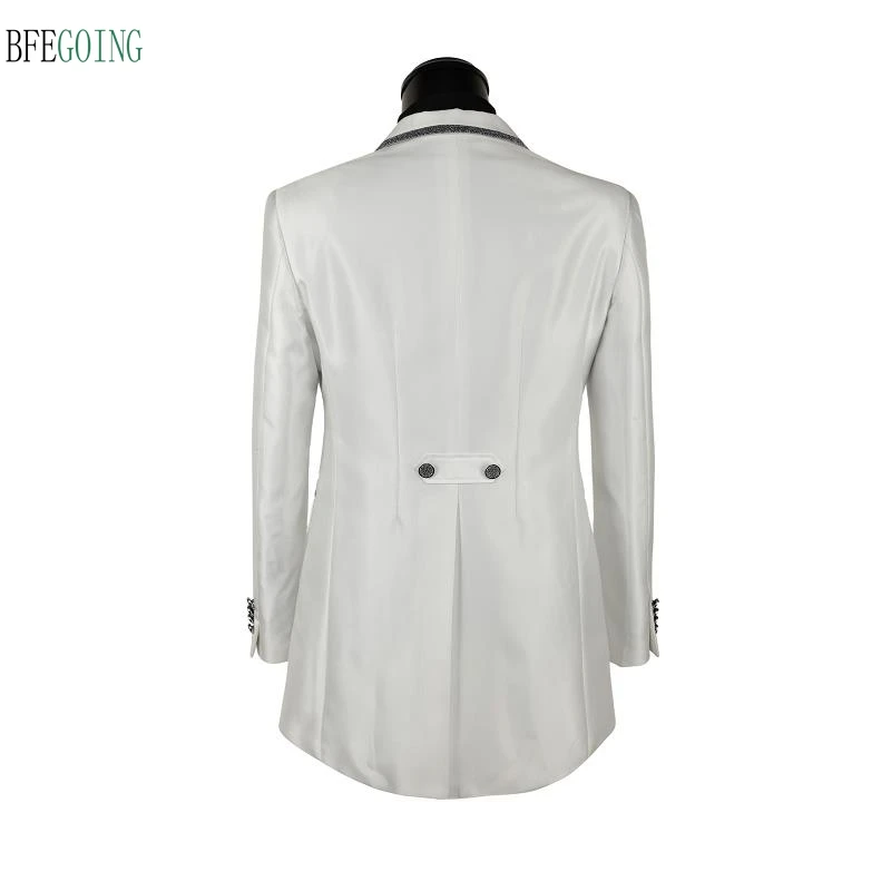 Ivory Regular Single Breasted Groom Wear Wedding Suit Bride Tuxedo+Pants Custom made