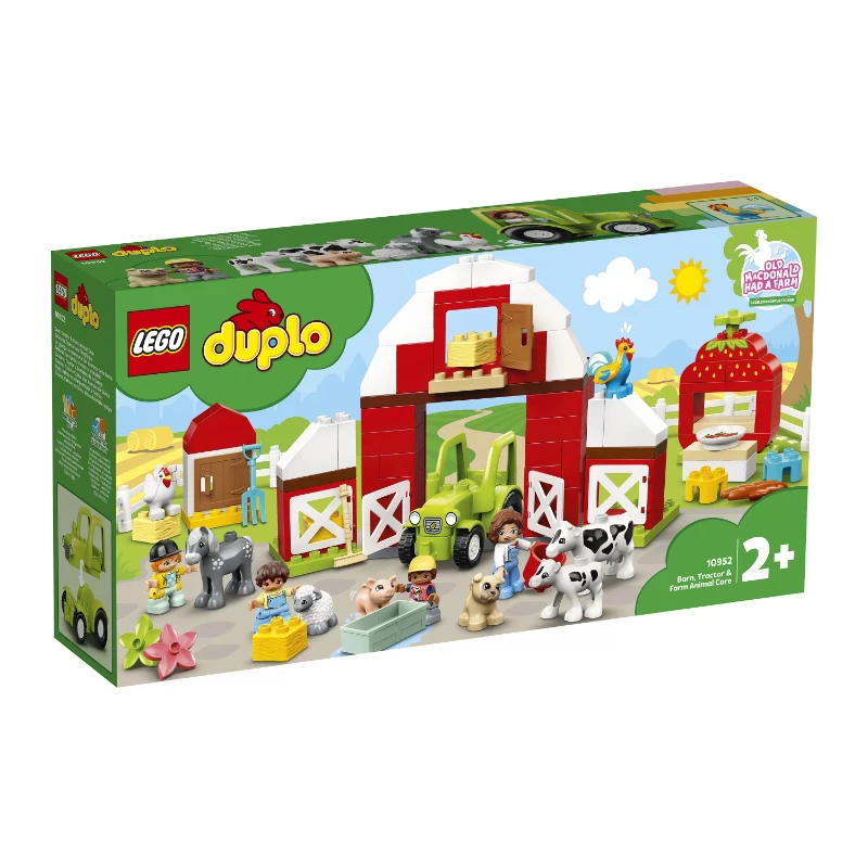 Конструктор LEGO DUPLO (ДУПЛО) 10952 Фермерский трактор домик и животные 2+ | Игрушки