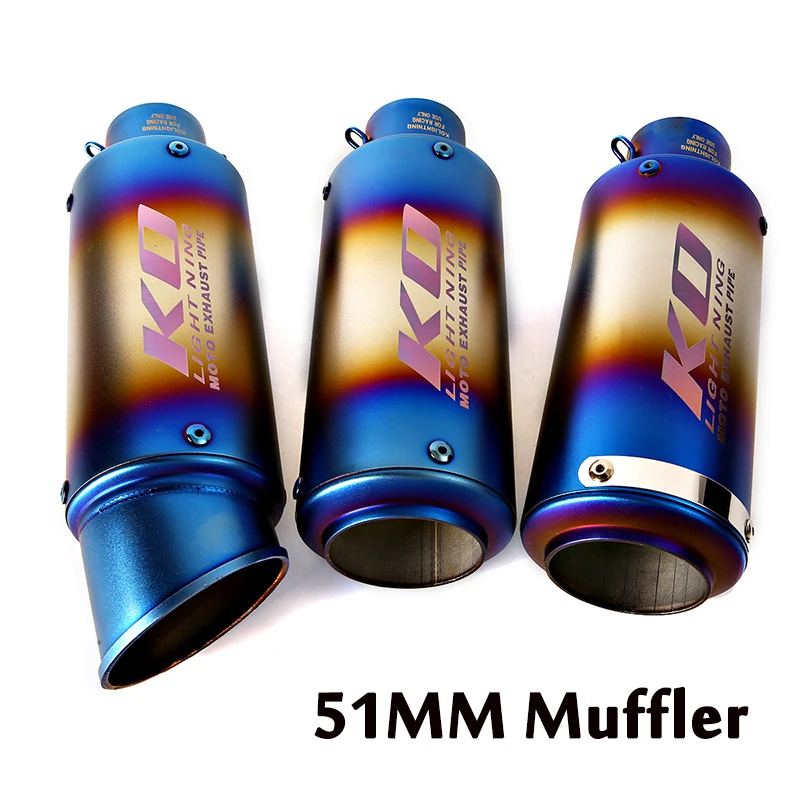 

Universal Motorcycle Racing Exhaust Pipe Silencer Slip On Muffler Tips DB Killer 38-51mm For Moidifed System Street Bike ATV