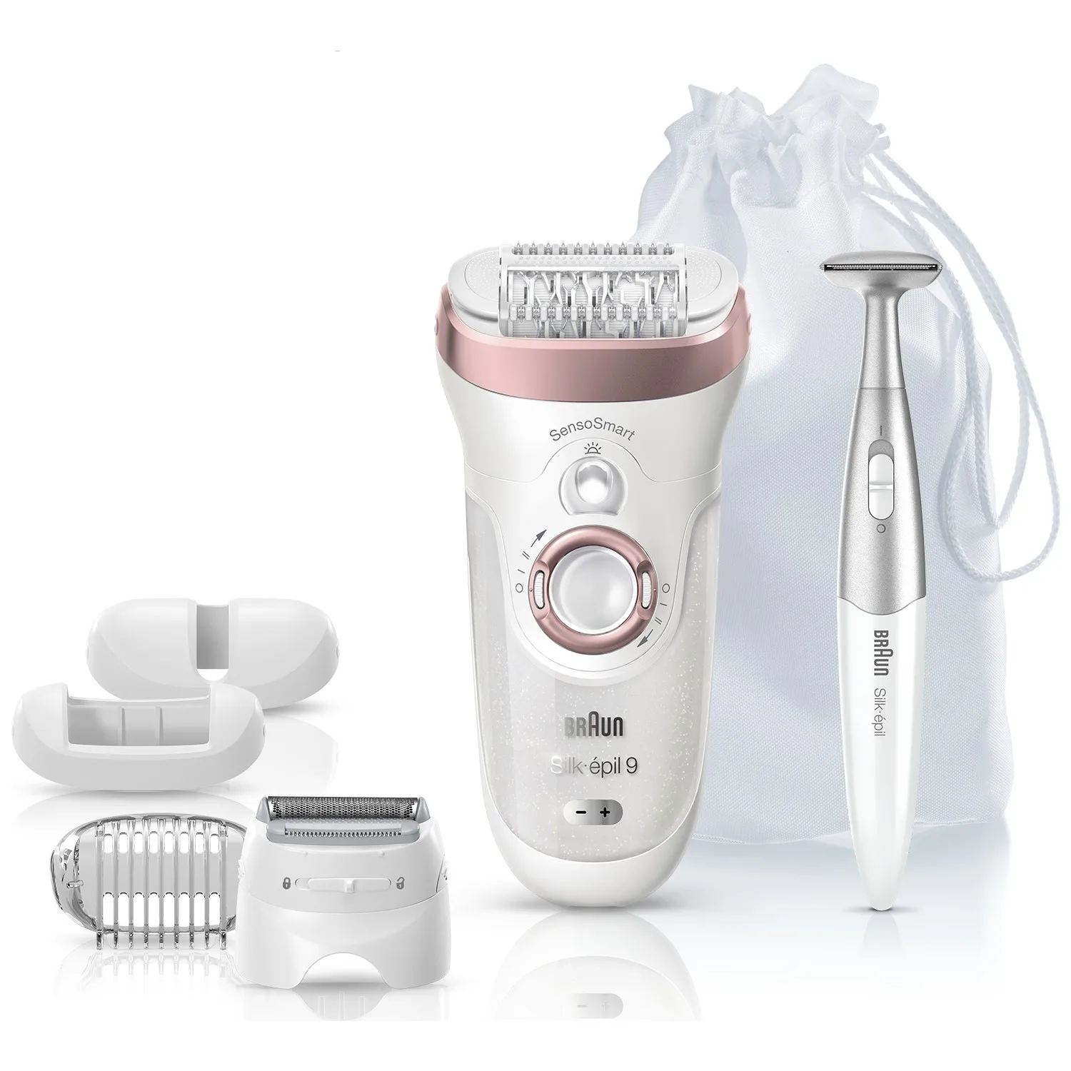 Оригинальный женский эпилятор BRAUN Silk-épil 9 SensoSmart™ 9/890 портативный Перезаряжаемый