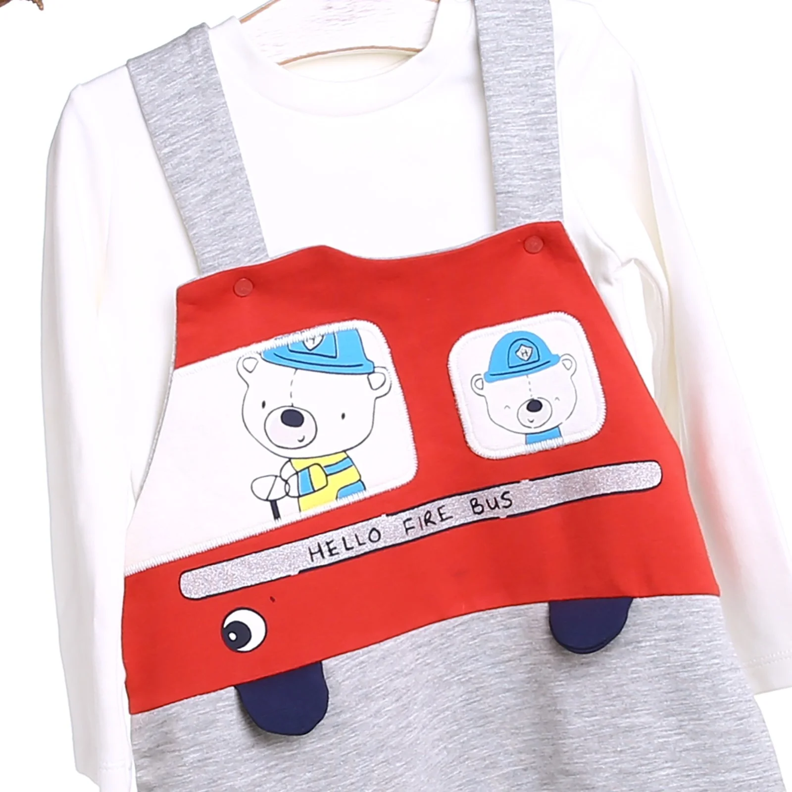 Ebebek HelloBaby комплект для маленьких мальчиков пожарные комбинезоны| |