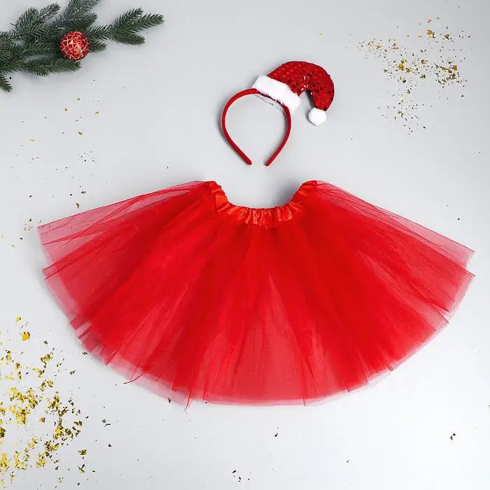 Карнавальный набор Красотка ободок-колпак юбочка |