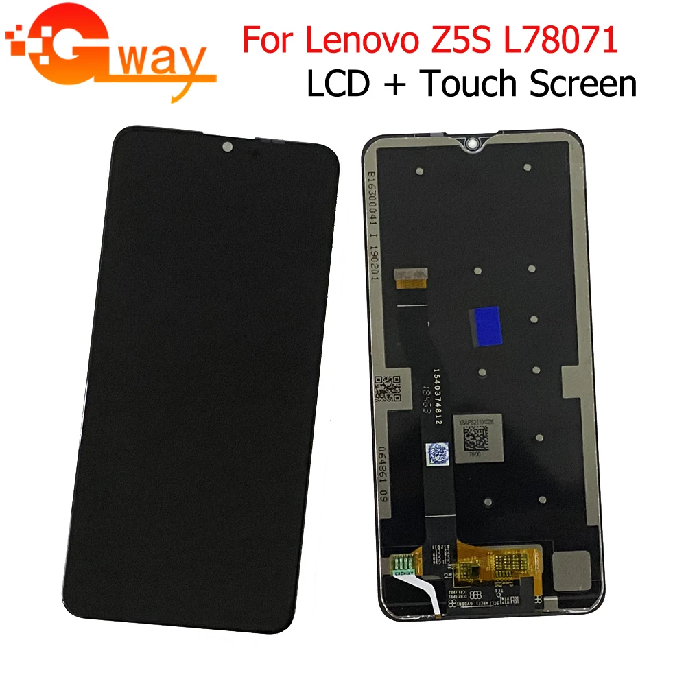 100% Original Touch Screen Digitizer LCD Display Assembly Display For Lenovo Z5S L78071 LCD Sensor Panel Mobile Pantalla