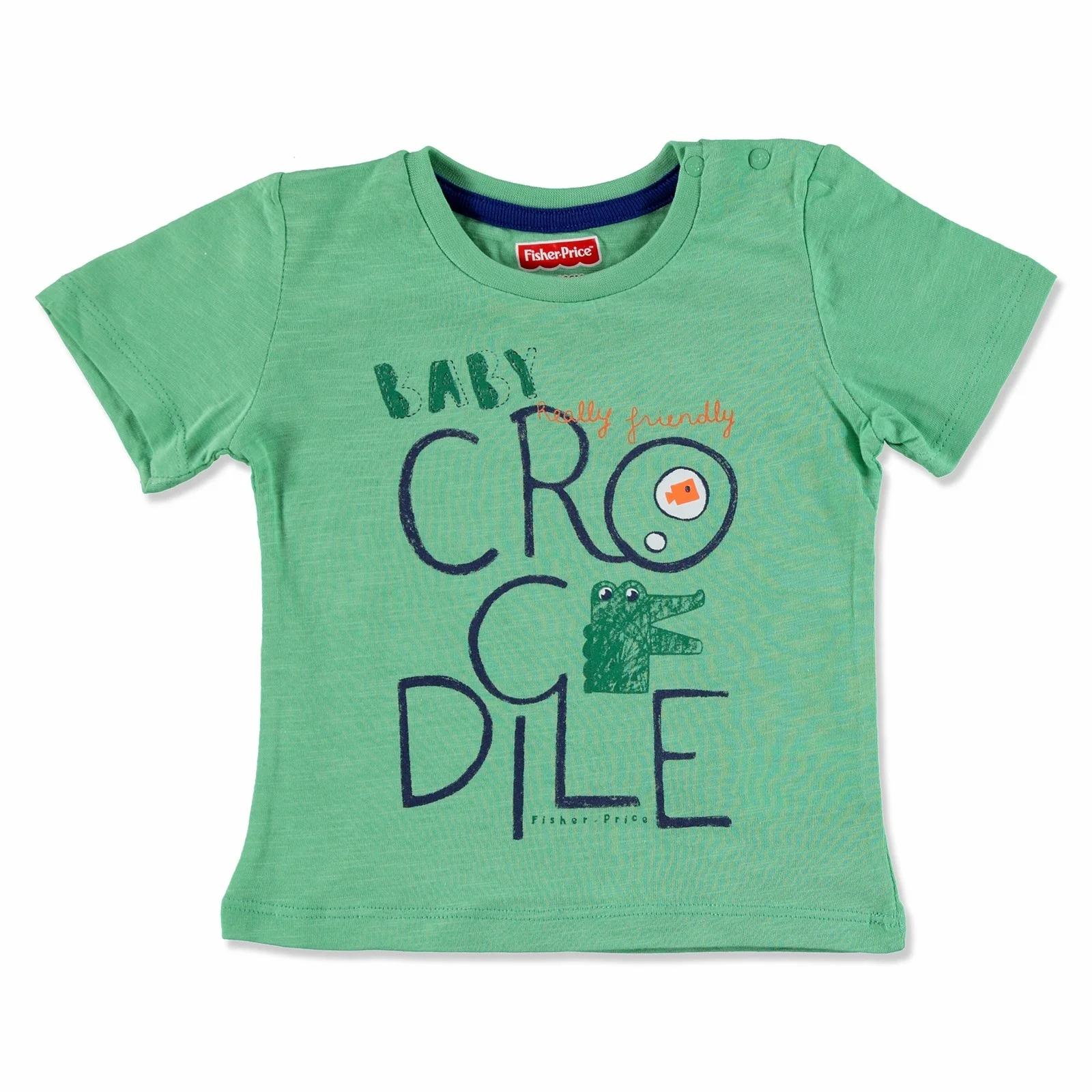 Ebebek Fisher Price/Летняя футболка из крокодиловой кожи для маленьких мальчиков| |