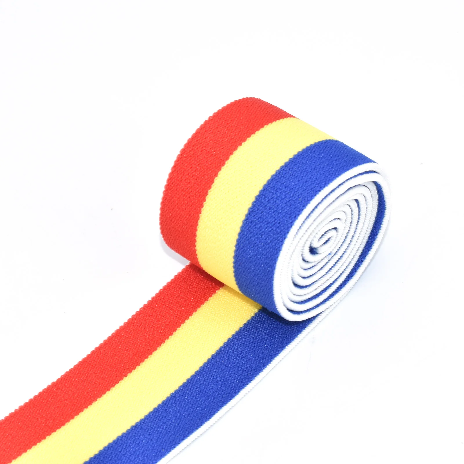 

1 1/2" Soft Elastic Webbing Strap Elastic Band Colorful Striped Ribbon Stretch Belt Stretchy Tape Garment Clothing Accessories