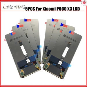 wholesale 5 pcslot original for xiaomi poco x3 lcd display screen with touch digitizer assembly for xiaomi poco x3 m2007j20cg free global shipping