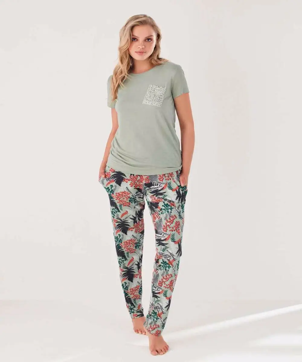 

Pajamas Set Women's Short Sleeve Free Shipping New Season High Quality Summer