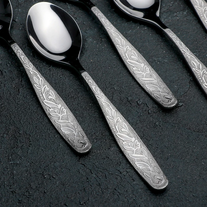 Набор чайных ложек Уралочка толщина 2 мм (М13) картонная коробка 6 шт |