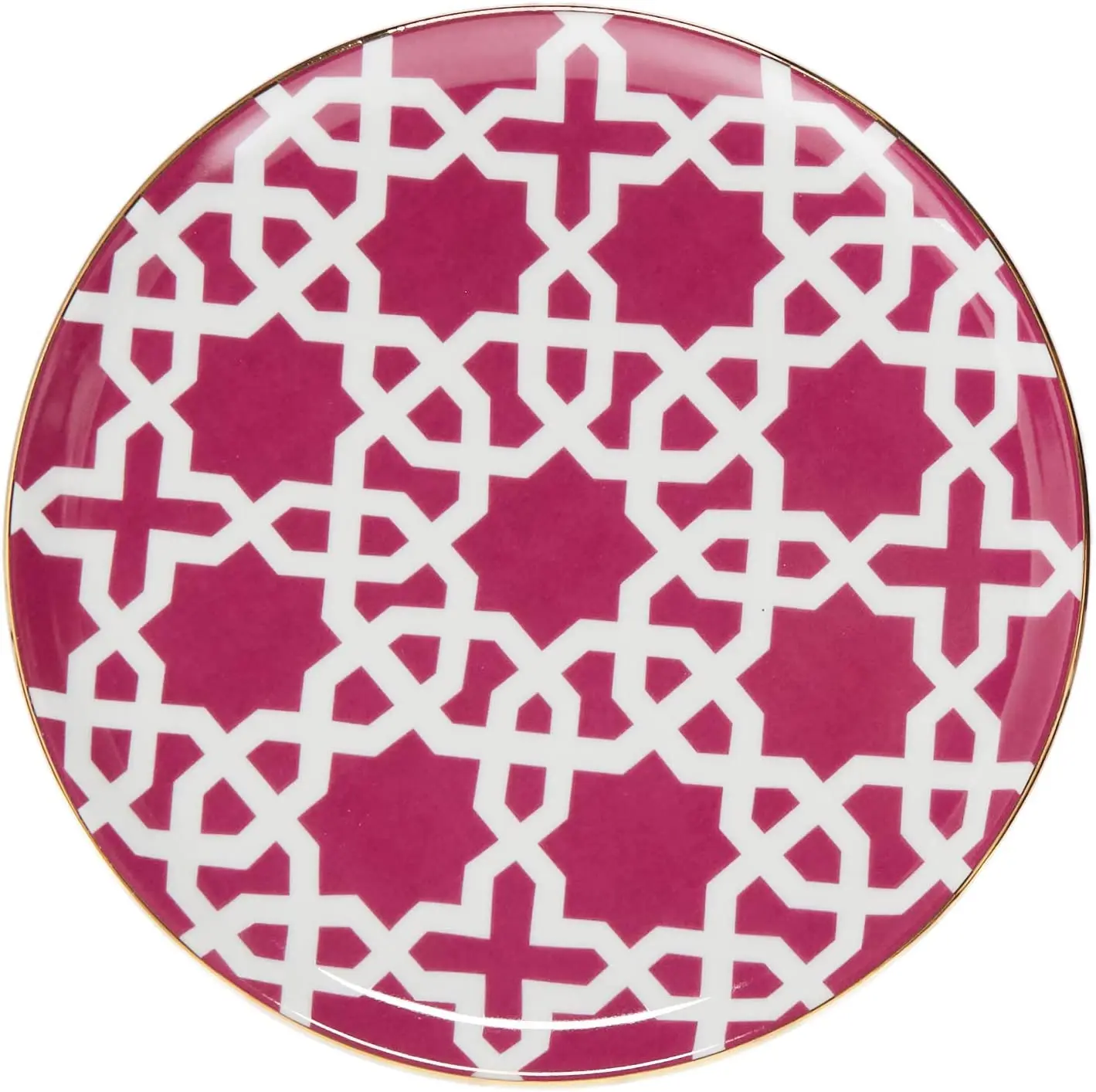 

Porland Morocco Design5 Fuchsia Flat Plate 20cm