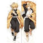 Брелок Дакимакура Клинок, рассекающий демонов - Зеницу Агацума мини с кольцом M0128