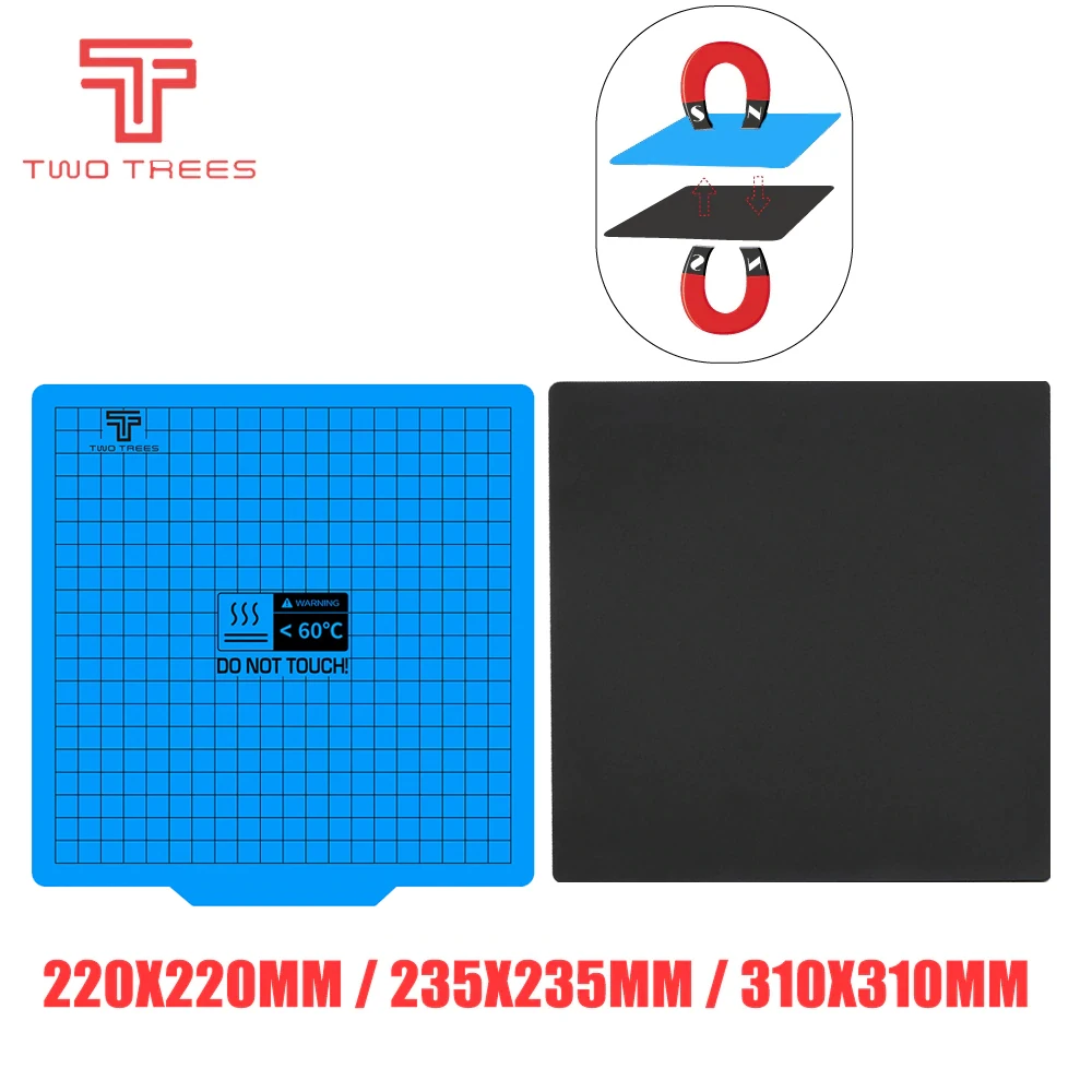 

Magnetic Platform Film 200*200mm 310*310mm Heat Hot Bed Sticker Coordinate Printed Hot Bed Surface Sticker Black for 3D Printer