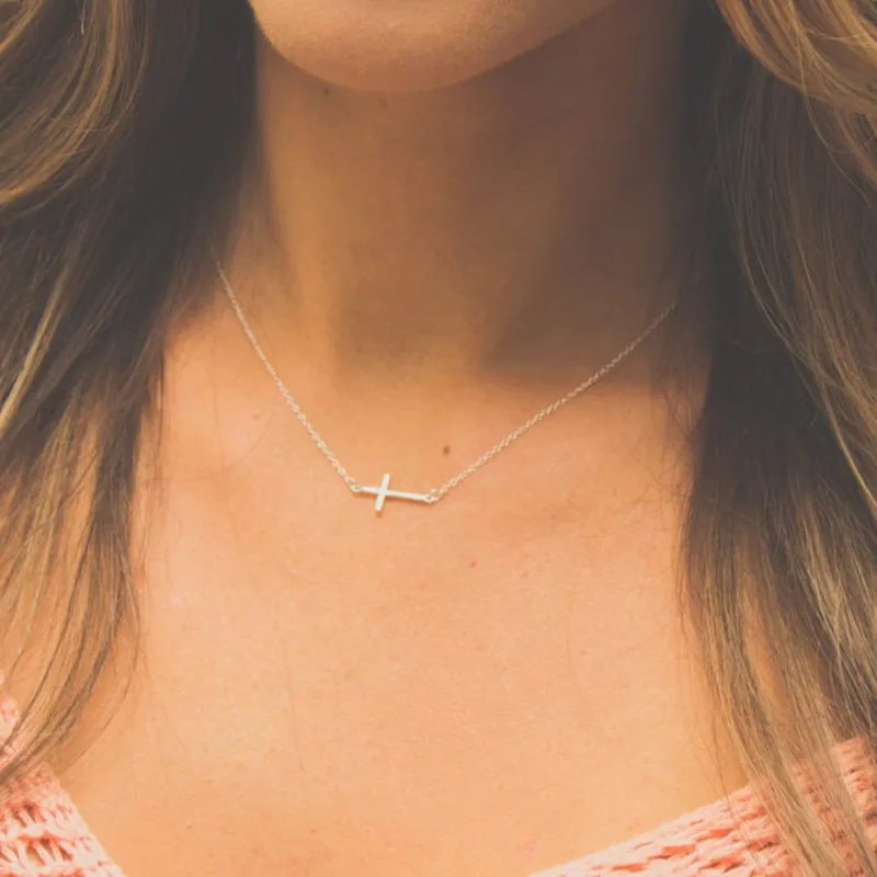 10 шт. изящное ожерелье с крестом в виде бока муж жена Религиозные христианские