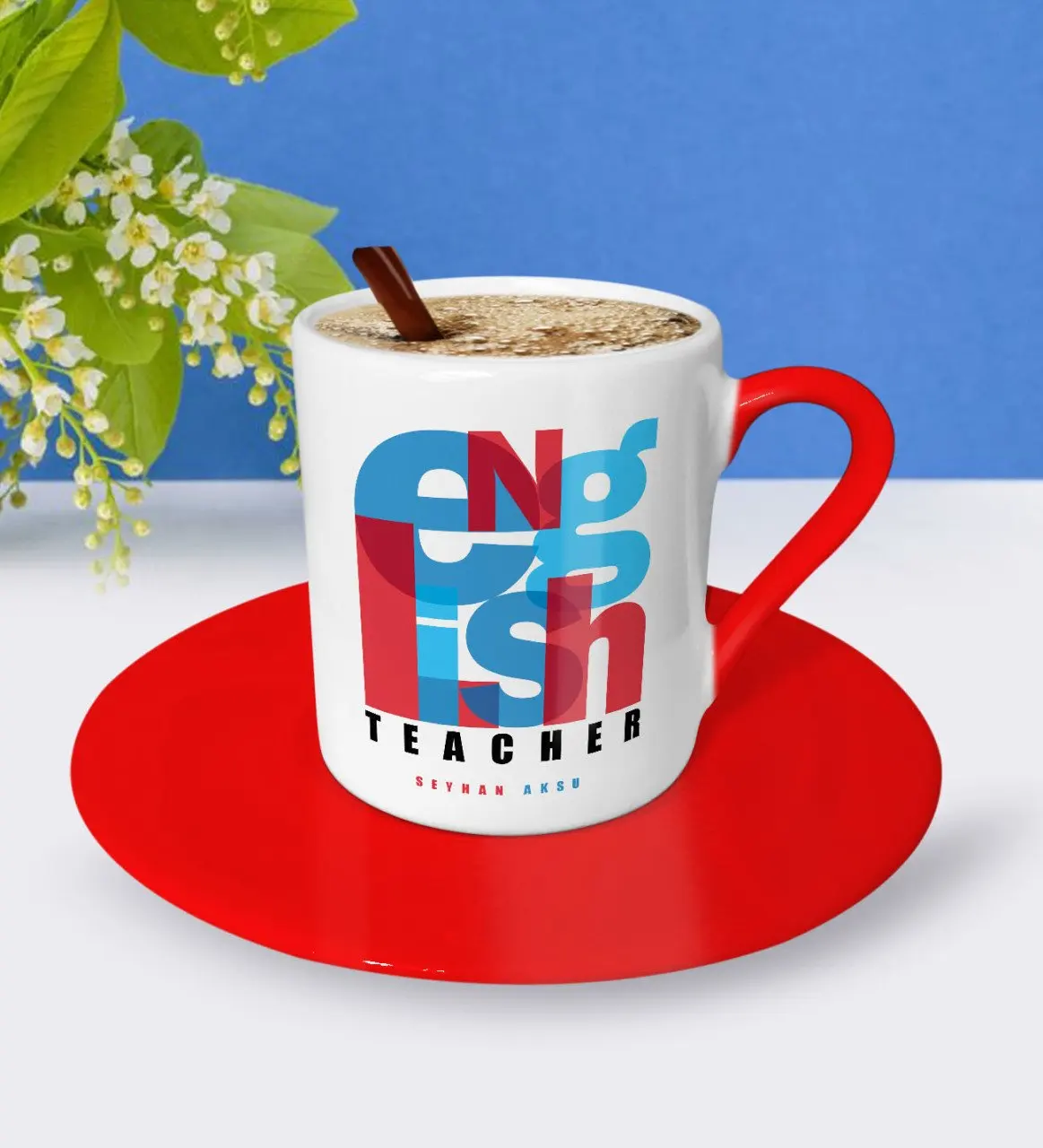 

Персонализированная английская красная чашка для кофе по-турецки-1