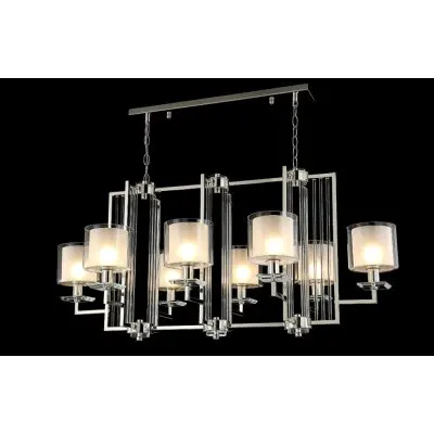 Светильник Crystal lux NICOLAS SP8 L1000 NICKEL/WHITE | Освещение